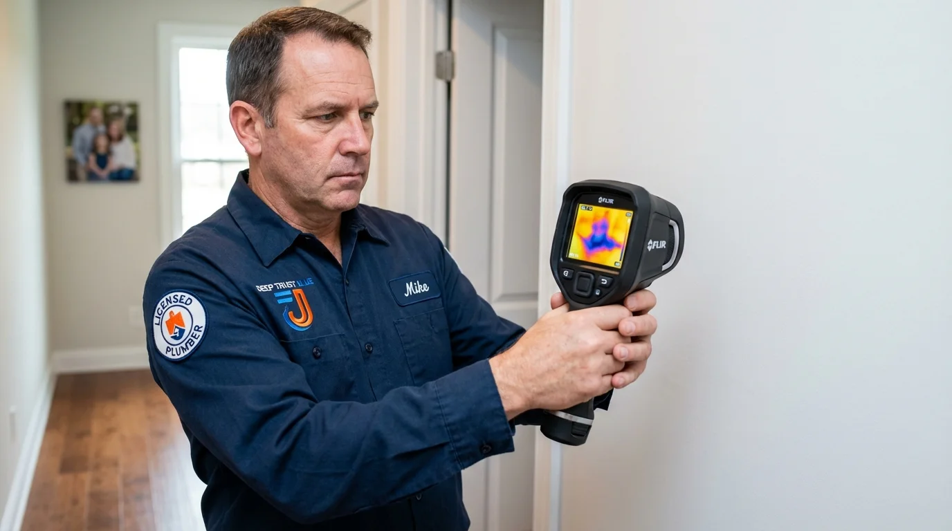 Thermal imaging leak detection by Johns Plumbing LLC in Flowood